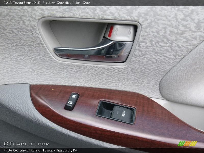 Predawn Gray Mica / Light Gray 2013 Toyota Sienna XLE