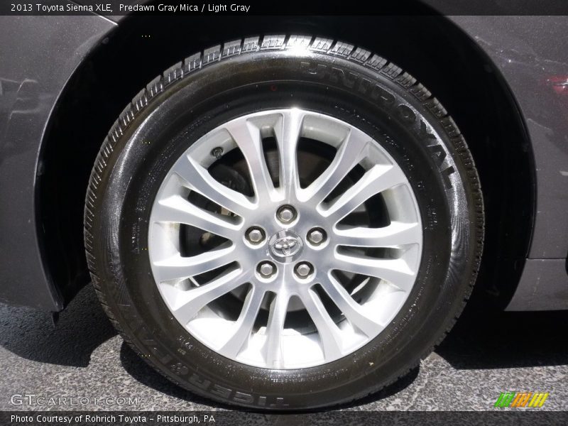 Predawn Gray Mica / Light Gray 2013 Toyota Sienna XLE