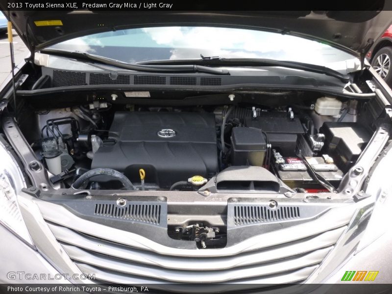 Predawn Gray Mica / Light Gray 2013 Toyota Sienna XLE