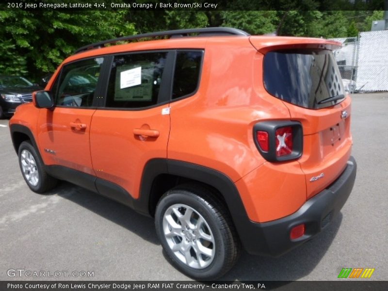 Omaha Orange / Bark Brown/Ski Grey 2016 Jeep Renegade Latitude 4x4