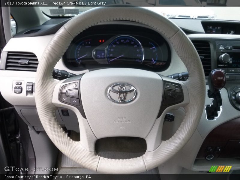 Predawn Gray Mica / Light Gray 2013 Toyota Sienna XLE
