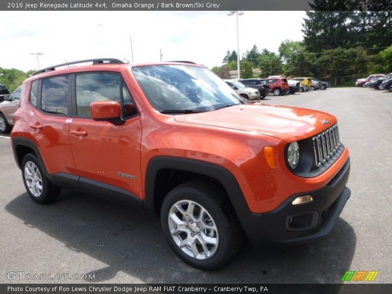 Omaha Orange / Bark Brown/Ski Grey 2016 Jeep Renegade Latitude 4x4