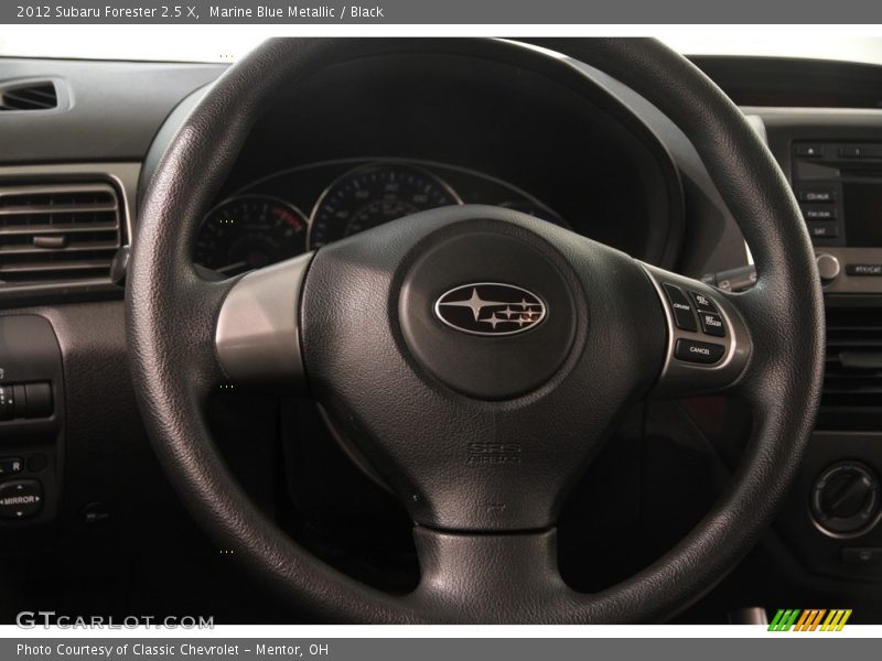 Marine Blue Metallic / Black 2012 Subaru Forester 2.5 X