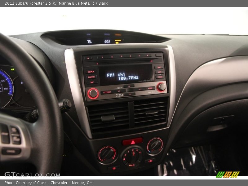 Marine Blue Metallic / Black 2012 Subaru Forester 2.5 X