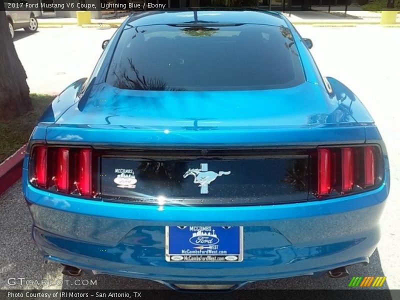 Lightning Blue / Ebony 2017 Ford Mustang V6 Coupe