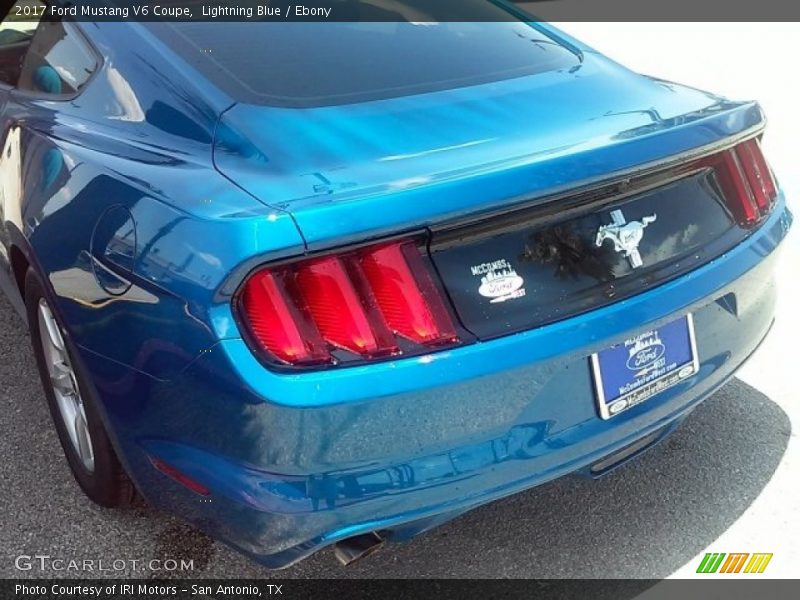 Lightning Blue / Ebony 2017 Ford Mustang V6 Coupe