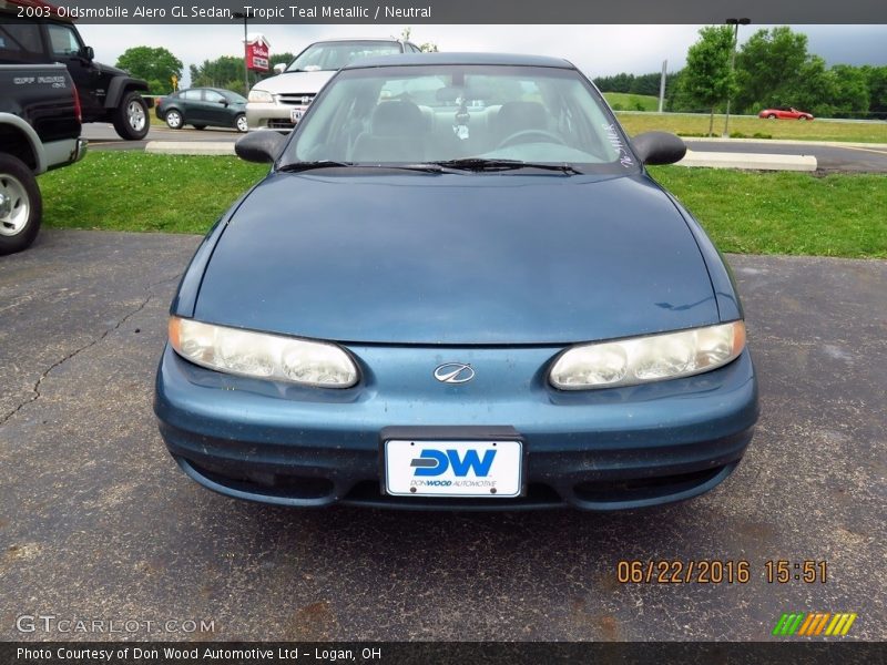 Tropic Teal Metallic / Neutral 2003 Oldsmobile Alero GL Sedan