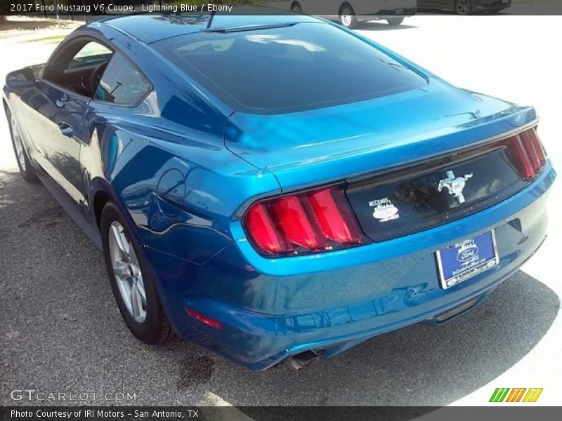 Lightning Blue / Ebony 2017 Ford Mustang V6 Coupe