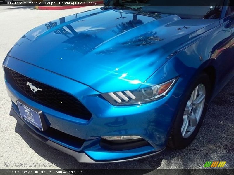 Lightning Blue / Ebony 2017 Ford Mustang V6 Coupe