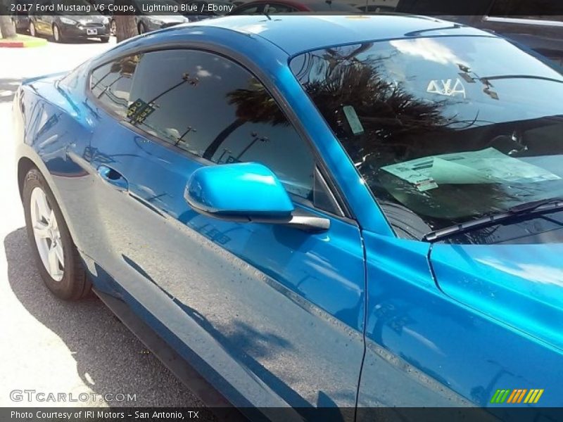 Lightning Blue / Ebony 2017 Ford Mustang V6 Coupe