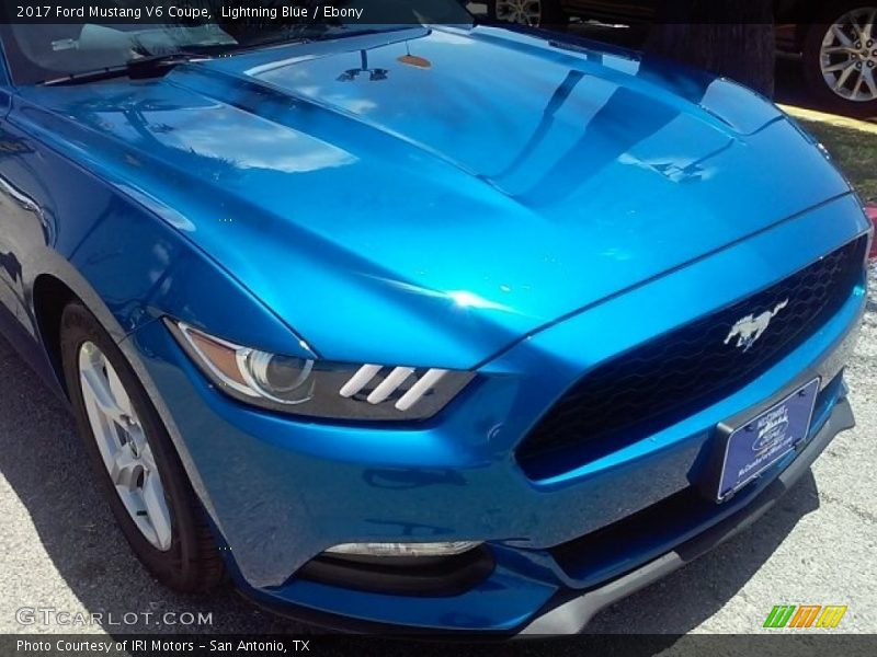 Lightning Blue / Ebony 2017 Ford Mustang V6 Coupe