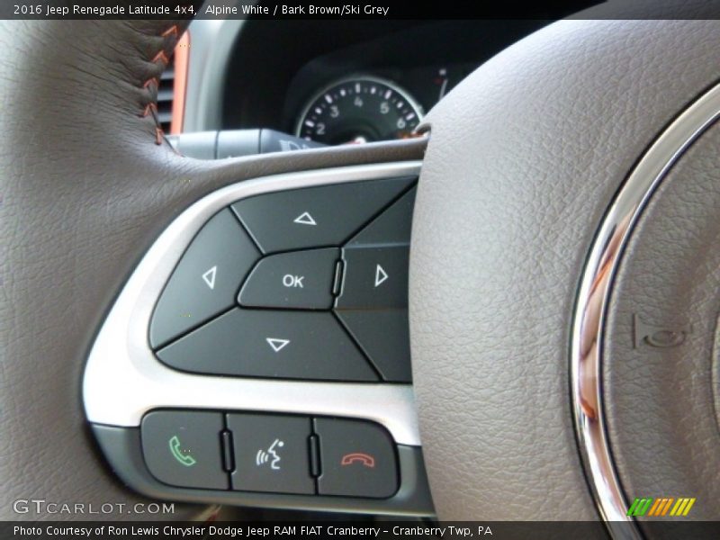 Alpine White / Bark Brown/Ski Grey 2016 Jeep Renegade Latitude 4x4