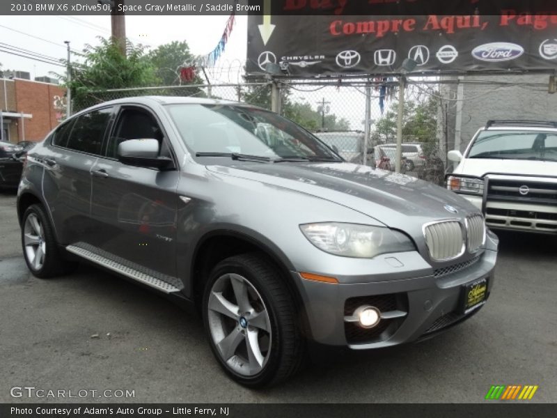 Space Gray Metallic / Saddle Brown 2010 BMW X6 xDrive50i