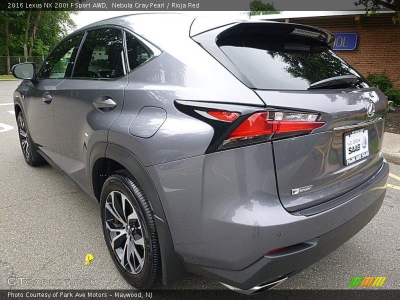 Nebula Gray Pearl / Rioja Red 2016 Lexus NX 200t F Sport AWD