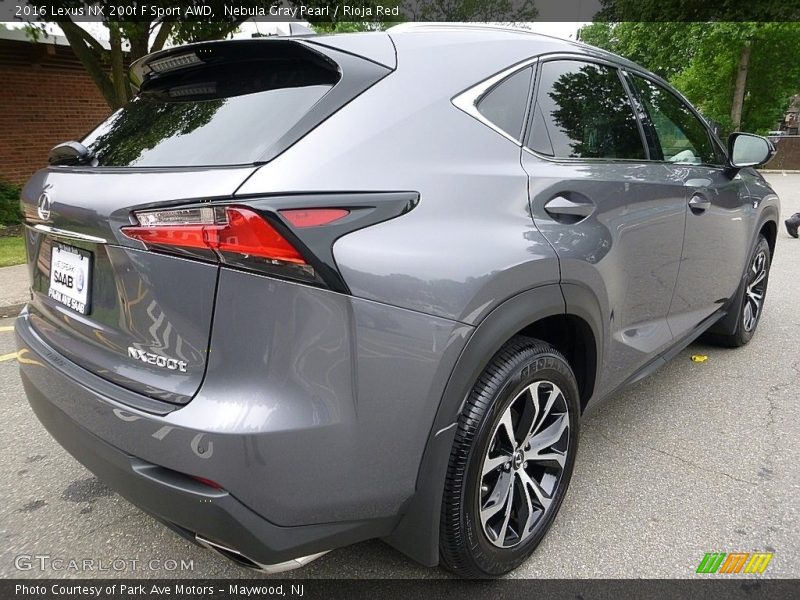 Nebula Gray Pearl / Rioja Red 2016 Lexus NX 200t F Sport AWD