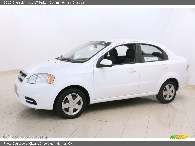 Summit White / Charcoal 2010 Chevrolet Aveo LT Sedan