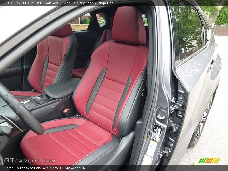 Front Seat of 2016 NX 200t F Sport AWD