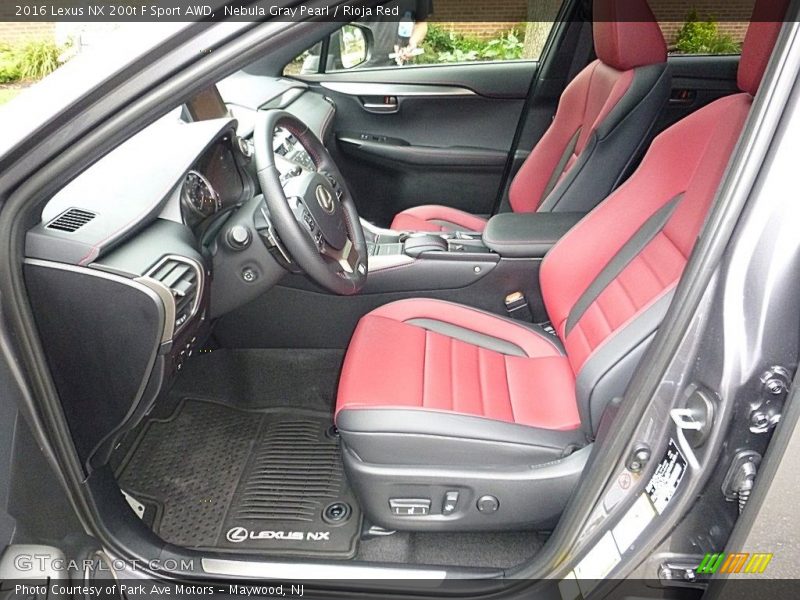 Front Seat of 2016 NX 200t F Sport AWD