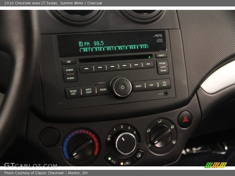Summit White / Charcoal 2010 Chevrolet Aveo LT Sedan