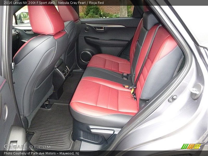 Rear Seat of 2016 NX 200t F Sport AWD