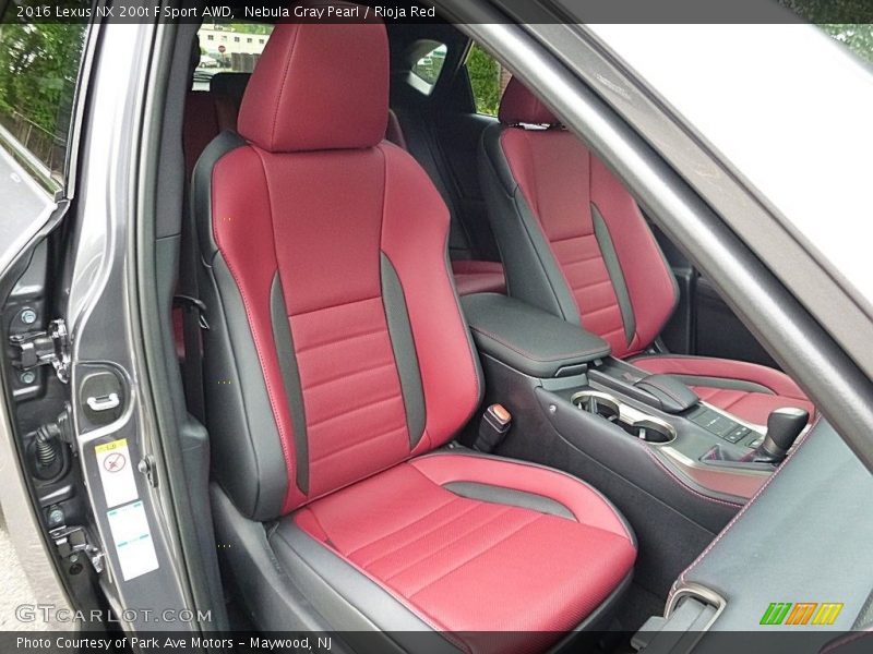 Nebula Gray Pearl / Rioja Red 2016 Lexus NX 200t F Sport AWD