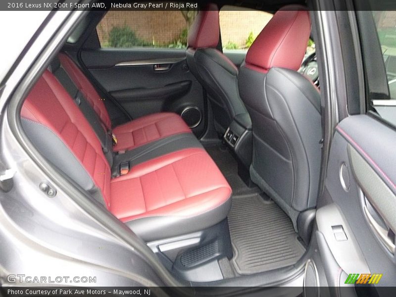 Rear Seat of 2016 NX 200t F Sport AWD