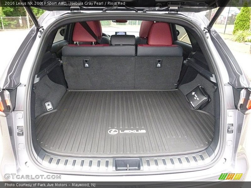  2016 NX 200t F Sport AWD Trunk