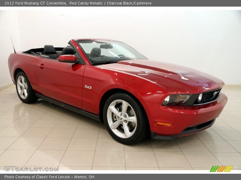 Red Candy Metallic / Charcoal Black/Cashmere 2012 Ford Mustang GT Convertible