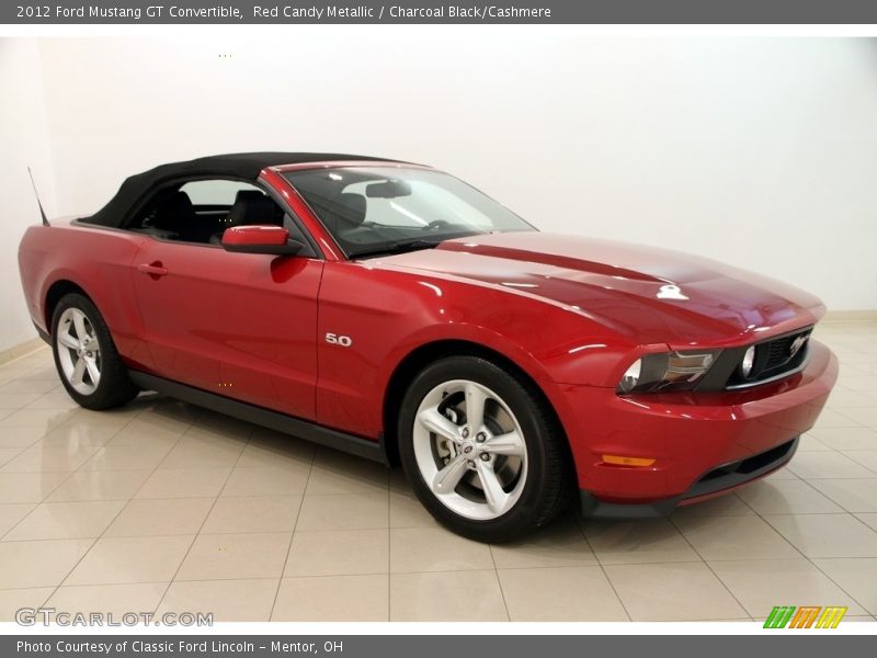 Red Candy Metallic / Charcoal Black/Cashmere 2012 Ford Mustang GT Convertible
