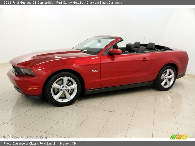 Red Candy Metallic / Charcoal Black/Cashmere 2012 Ford Mustang GT Convertible