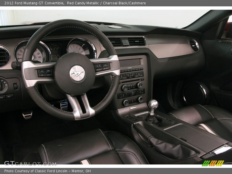 Red Candy Metallic / Charcoal Black/Cashmere 2012 Ford Mustang GT Convertible