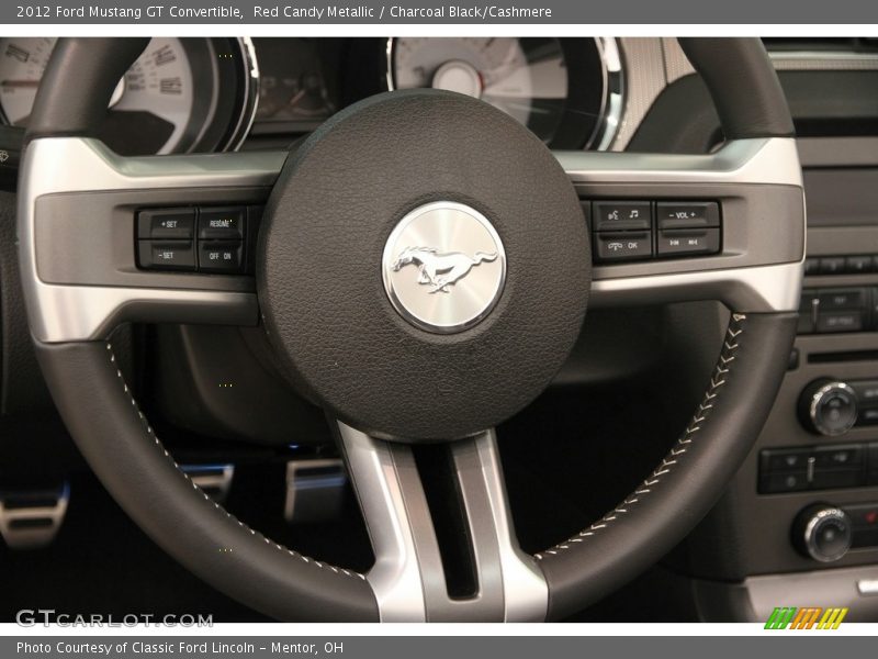 Red Candy Metallic / Charcoal Black/Cashmere 2012 Ford Mustang GT Convertible