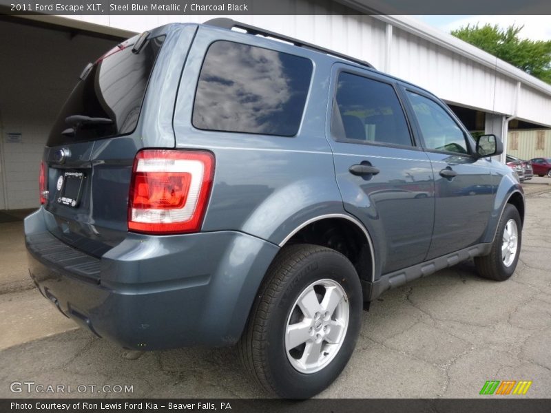 Steel Blue Metallic / Charcoal Black 2011 Ford Escape XLT