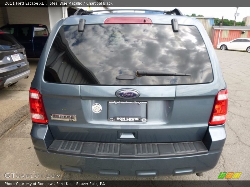 Steel Blue Metallic / Charcoal Black 2011 Ford Escape XLT