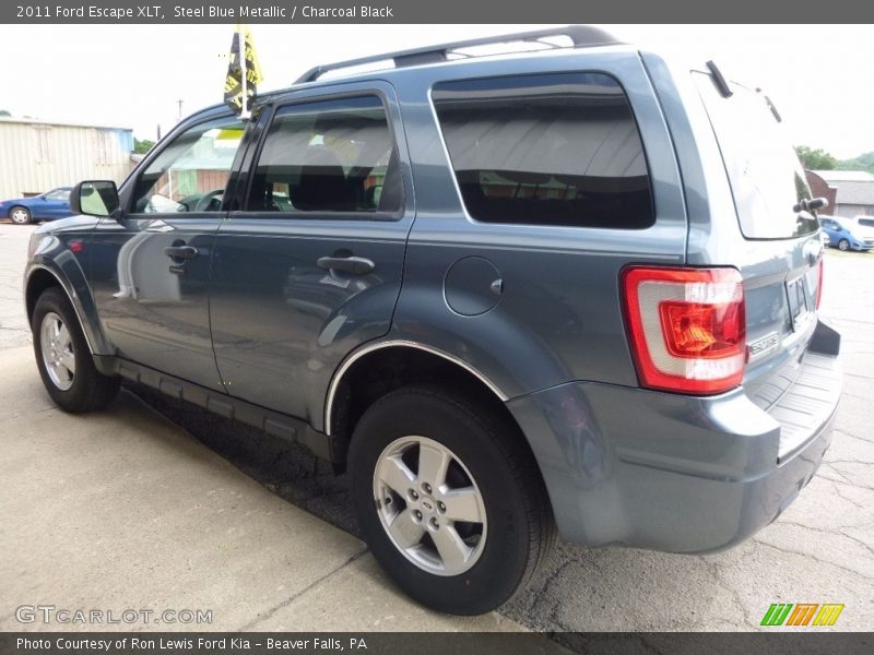 Steel Blue Metallic / Charcoal Black 2011 Ford Escape XLT