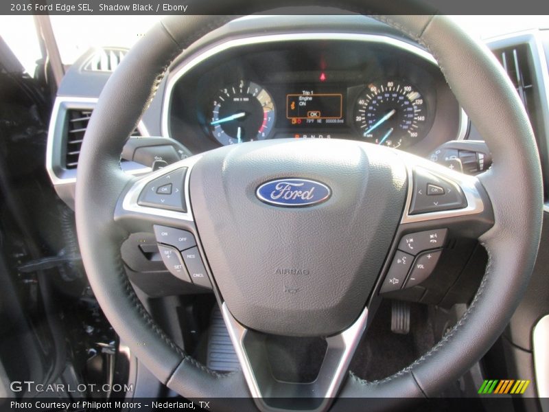 Shadow Black / Ebony 2016 Ford Edge SEL