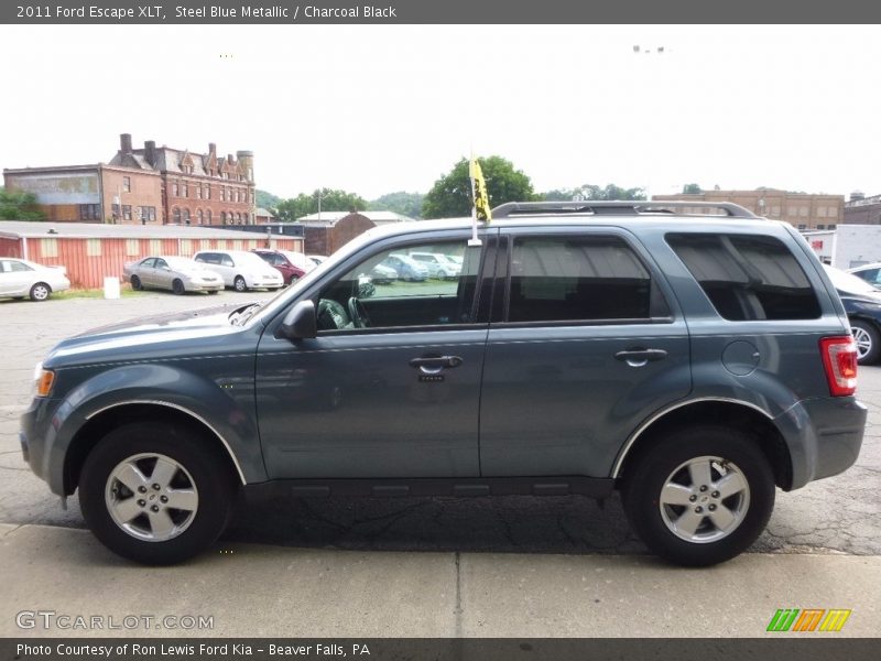 Steel Blue Metallic / Charcoal Black 2011 Ford Escape XLT