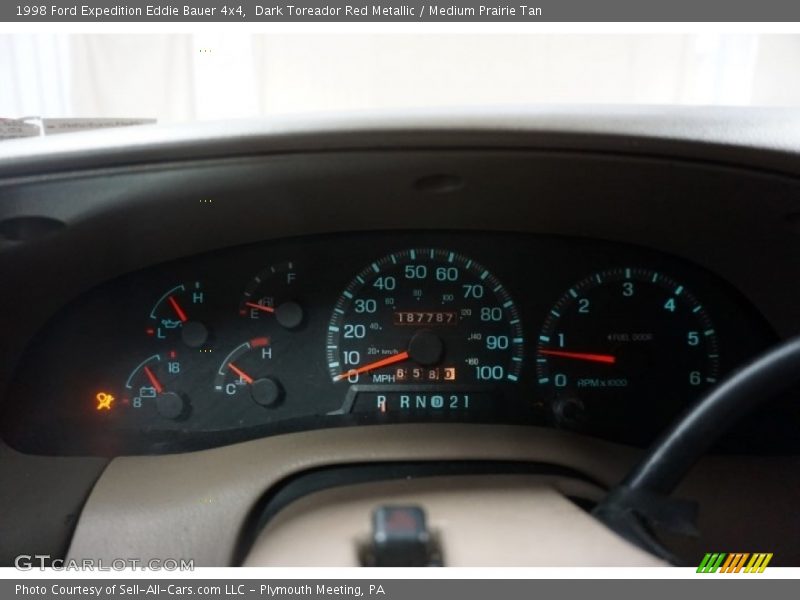 Dark Toreador Red Metallic / Medium Prairie Tan 1998 Ford Expedition Eddie Bauer 4x4