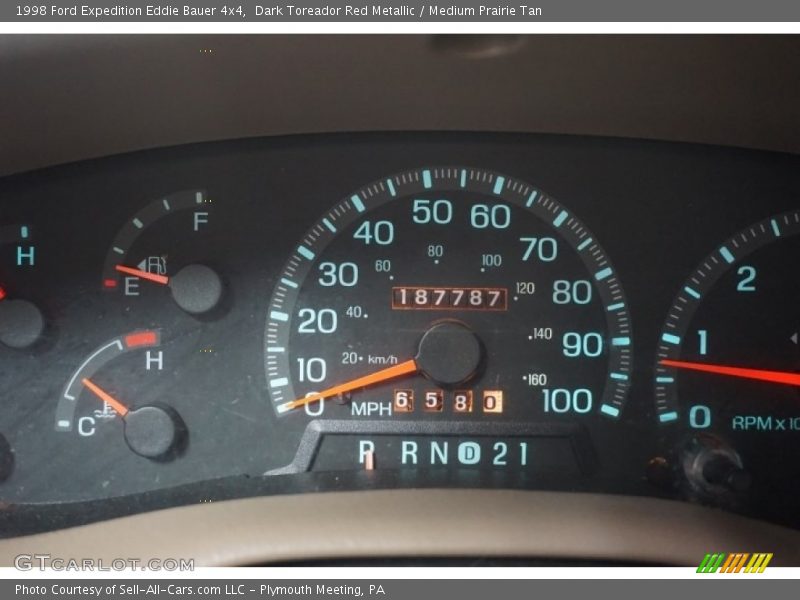 Dark Toreador Red Metallic / Medium Prairie Tan 1998 Ford Expedition Eddie Bauer 4x4