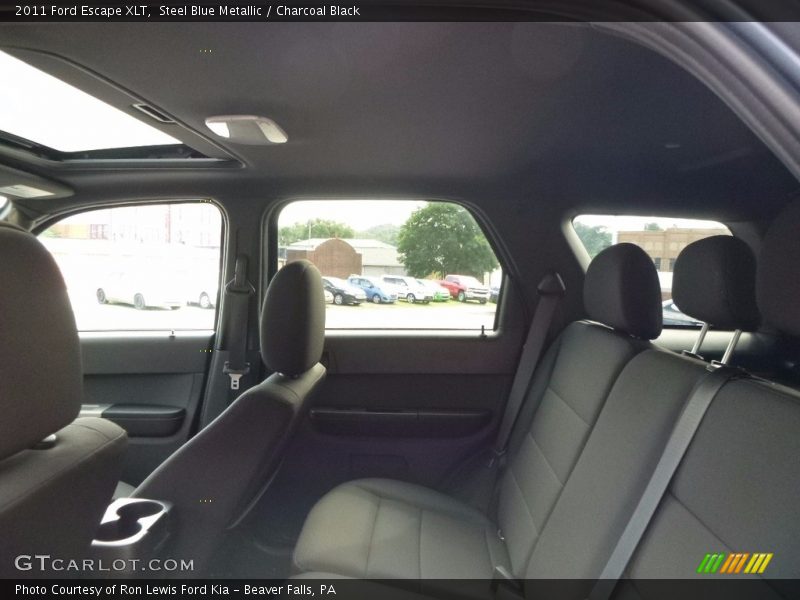 Steel Blue Metallic / Charcoal Black 2011 Ford Escape XLT