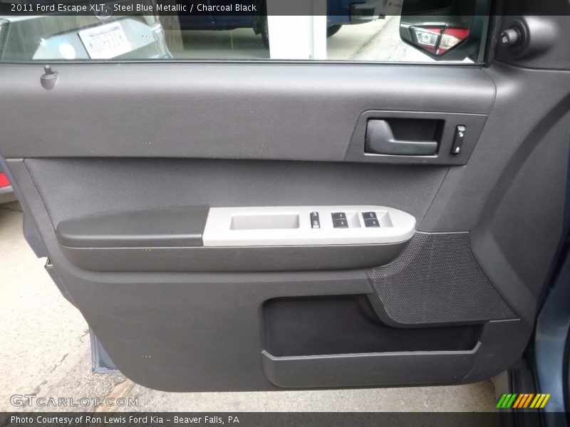 Steel Blue Metallic / Charcoal Black 2011 Ford Escape XLT