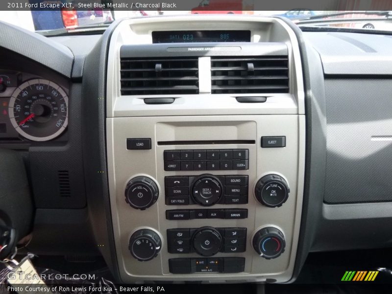 Steel Blue Metallic / Charcoal Black 2011 Ford Escape XLT