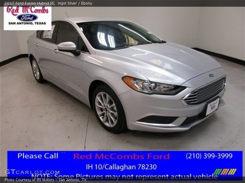 Ingot Silver / Ebony 2017 Ford Fusion Hybrid SE