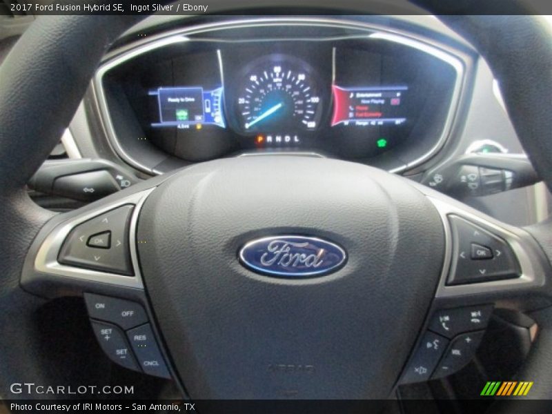 Ingot Silver / Ebony 2017 Ford Fusion Hybrid SE