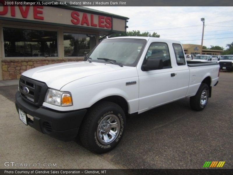 Oxford White / Medium Dark Flint 2008 Ford Ranger XL SuperCab 4x4