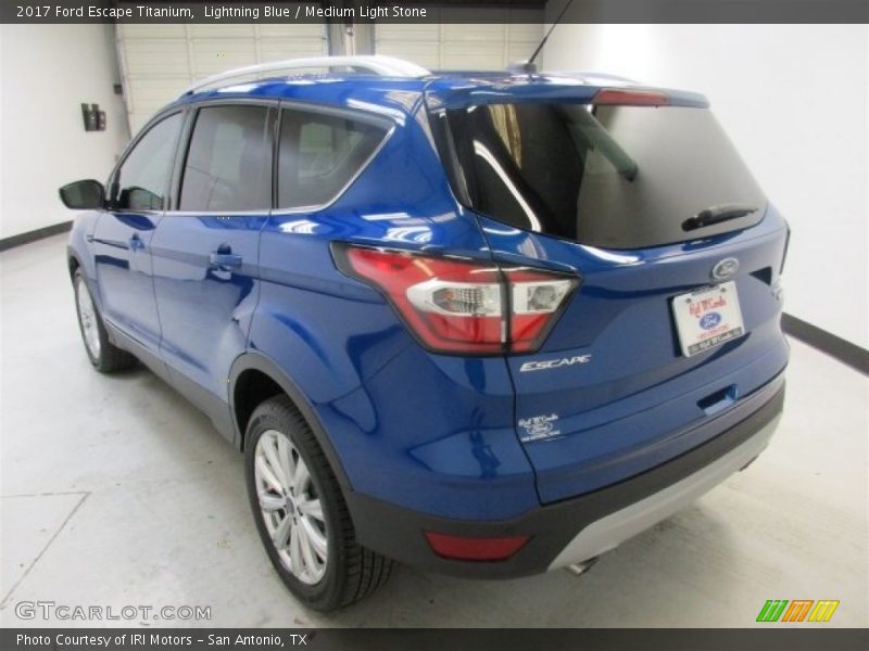 Lightning Blue / Medium Light Stone 2017 Ford Escape Titanium