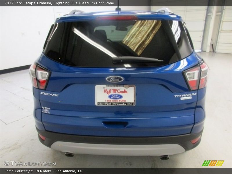 Lightning Blue / Medium Light Stone 2017 Ford Escape Titanium