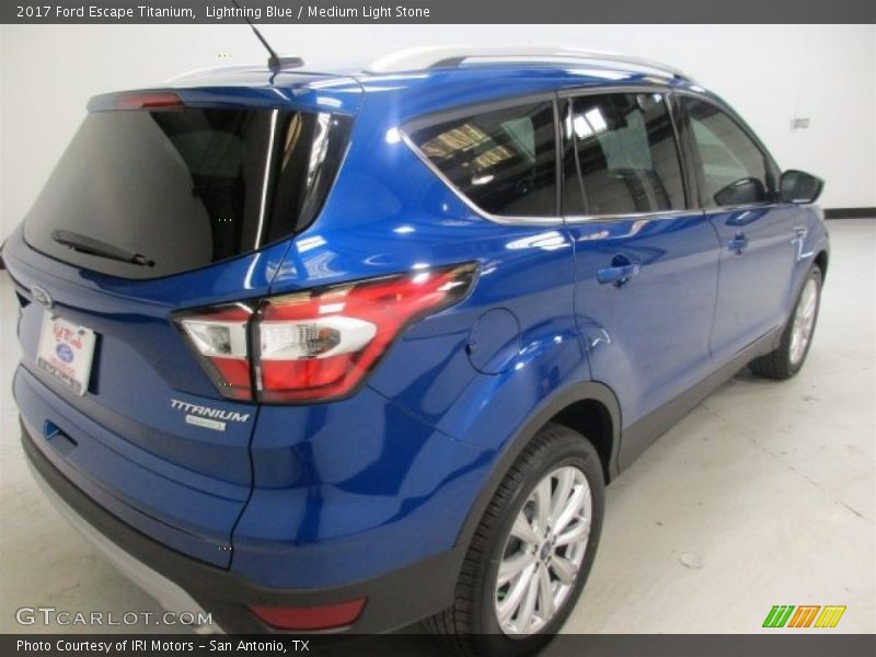 Lightning Blue / Medium Light Stone 2017 Ford Escape Titanium