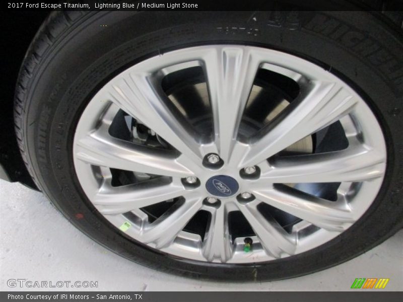 Lightning Blue / Medium Light Stone 2017 Ford Escape Titanium