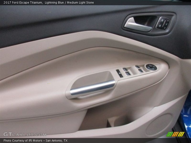 Lightning Blue / Medium Light Stone 2017 Ford Escape Titanium